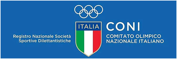 Logo CONI Registro Nazionale Attività Sportive Dilettantistiche